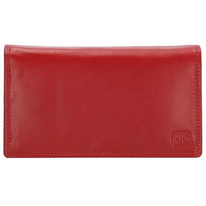 Kožená dámská peněženka Double-d - červená