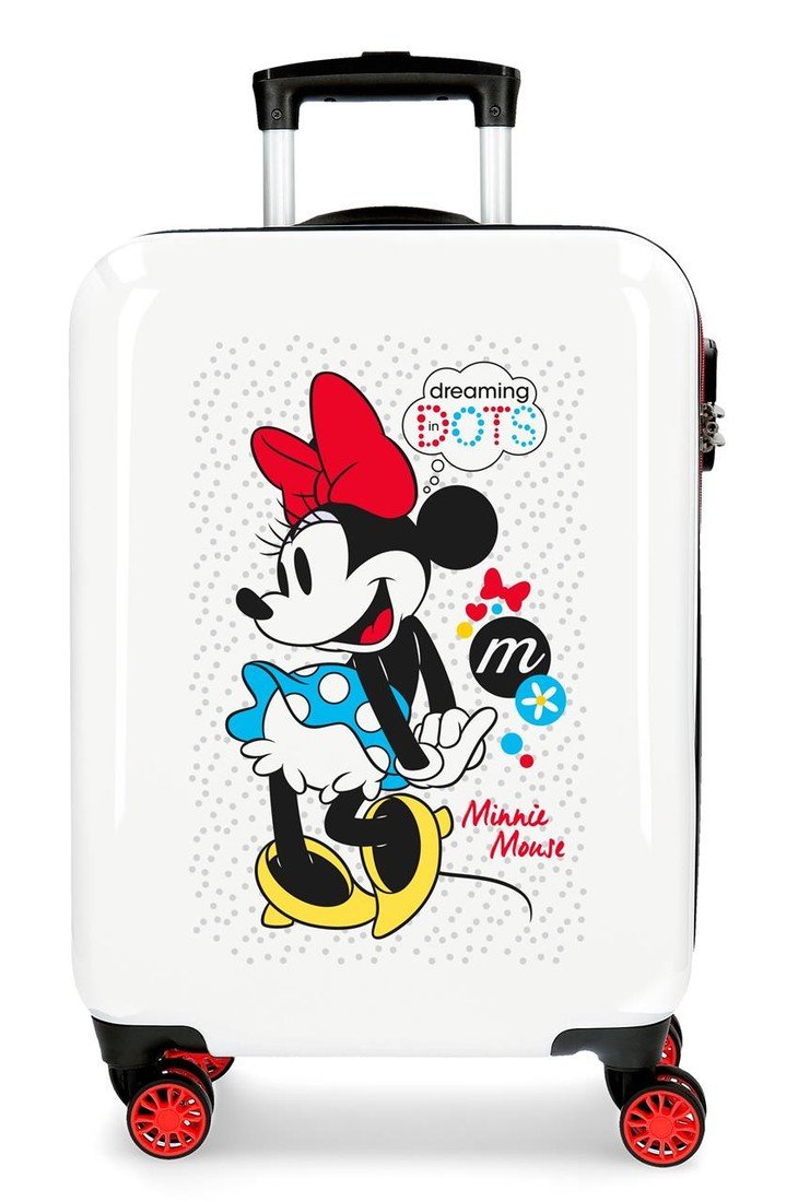Mickey Stylový kufr na kolečkách Minnie Enjoy the Day Dots