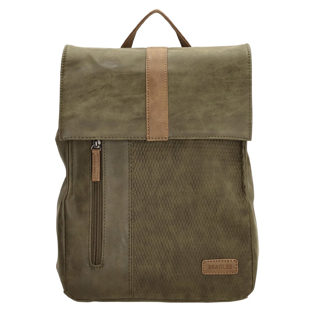 Beagles moderní dámský městský batoh 18087 olivový 9l