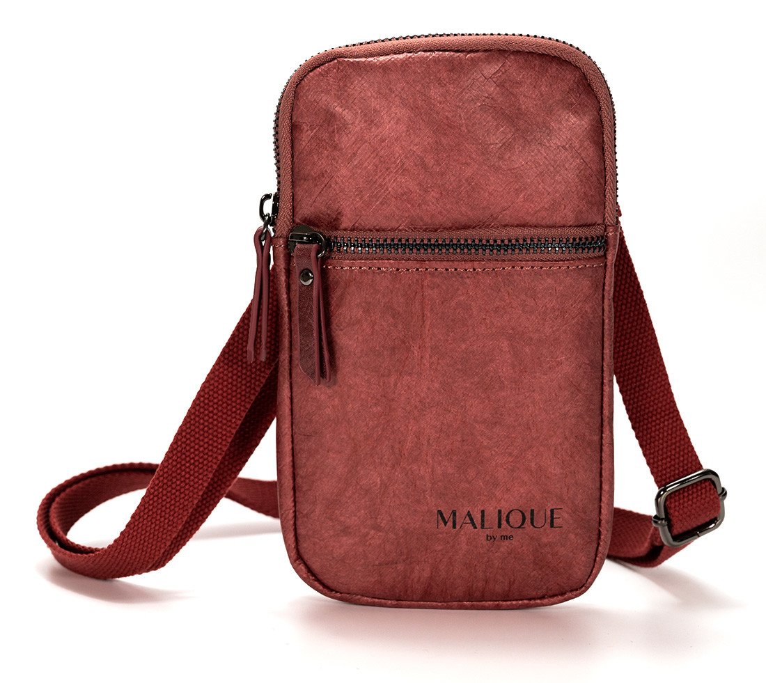 Malique dámská designová papírová crossbody taška D1091D - orientální červená - 21 cm