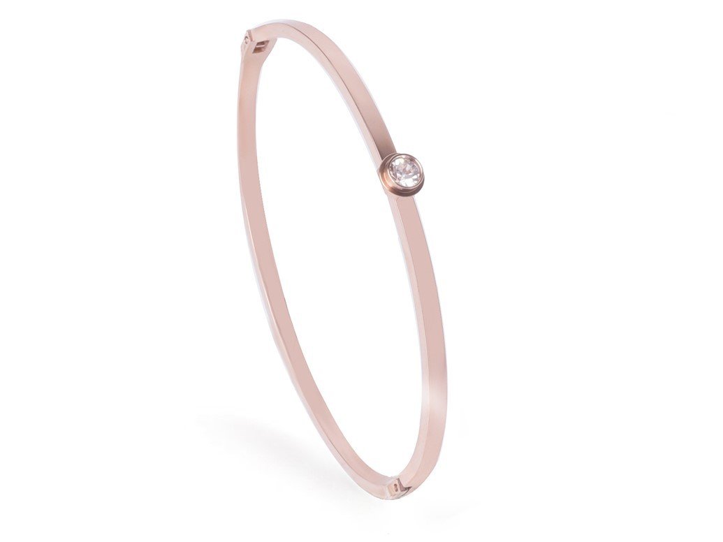 Bangles.cz Náramek chirurgická ocel Spot rose gold 987