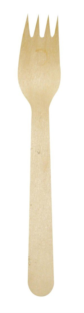 Jednorázové vidličky - dřevěné, 100 ks