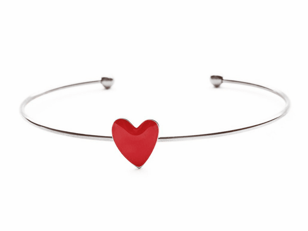 Bangles.cz Náramek chirurgická ocel Blush Heart 1481