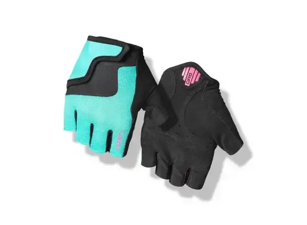 Giro Bravo Jr dětské rukavice Screaming Teal/Pink vel. XS