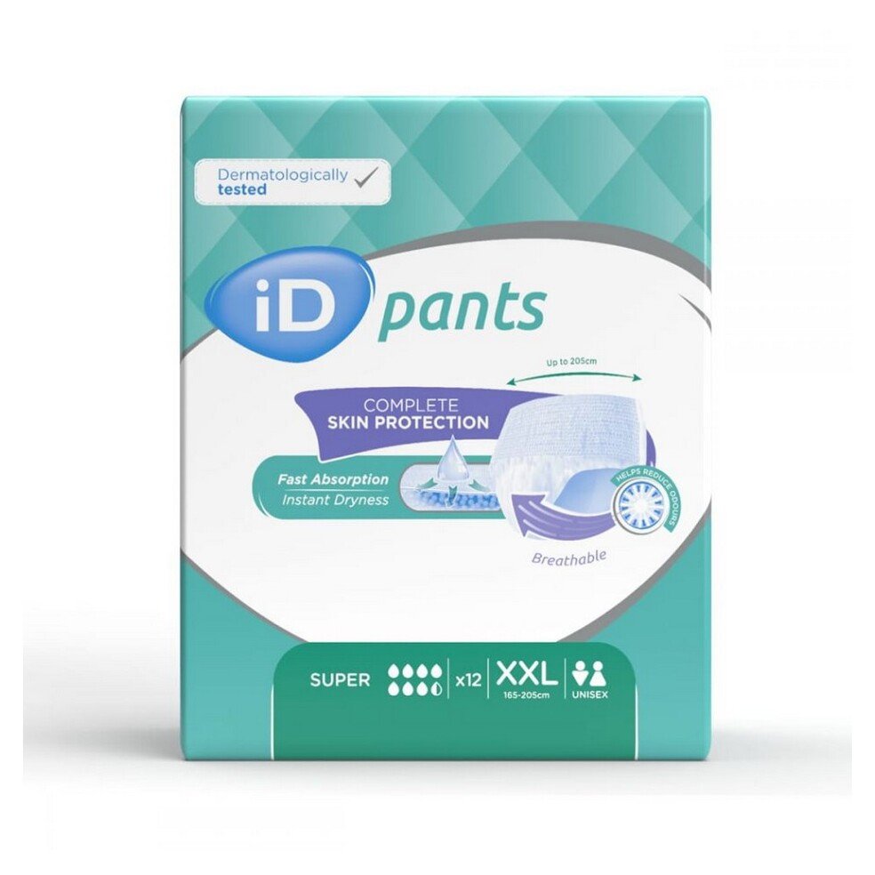 Id Pants Bariartric Xxl Super kalhotky absorpční navlékací, boky 165-205cm,1 621