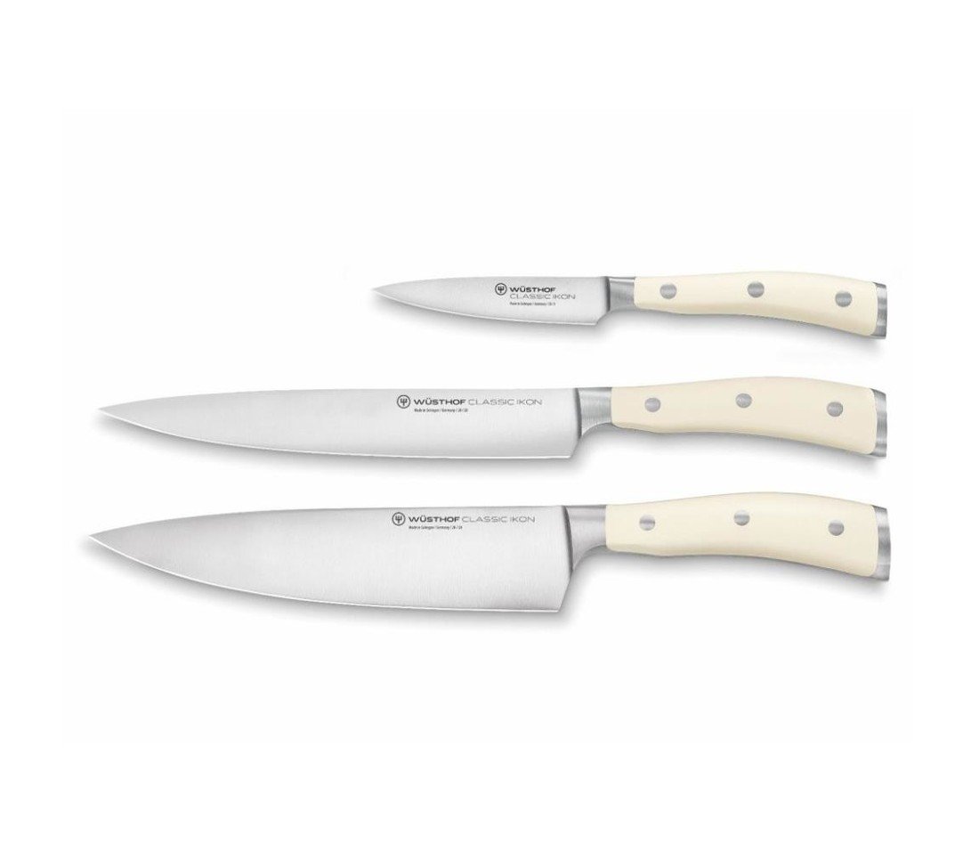 Wüsthof Wüsthof - Sada kuchyňských nožů CLASSIC IKON 3 ks krémová