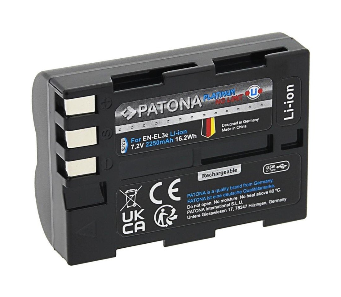 PATONA PATONA - Aku Nikon EN-EL3E 2250mAh Li-Ion Platinum USB-C nabíjení