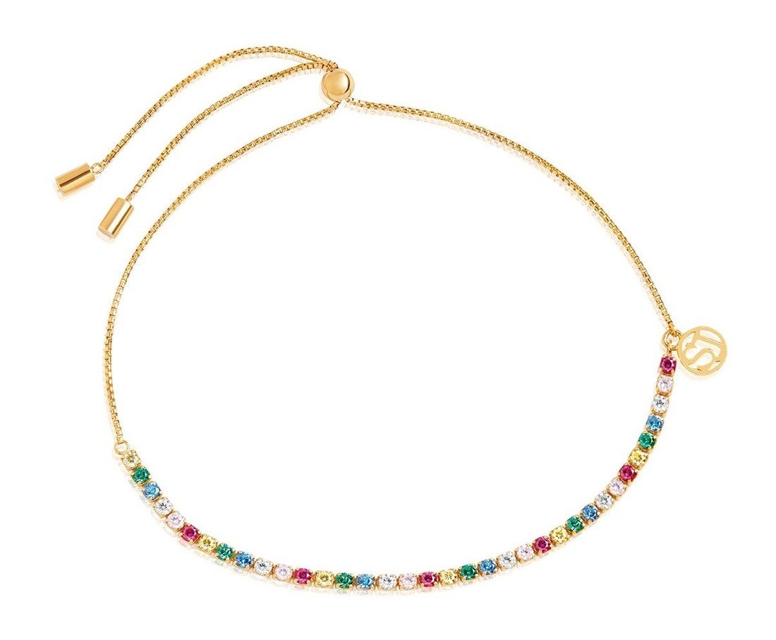 Sif Jakobs Okouzlující pozlacený náramek s kubickými zirkony Ellera SJ-B42032-XCZ-SG