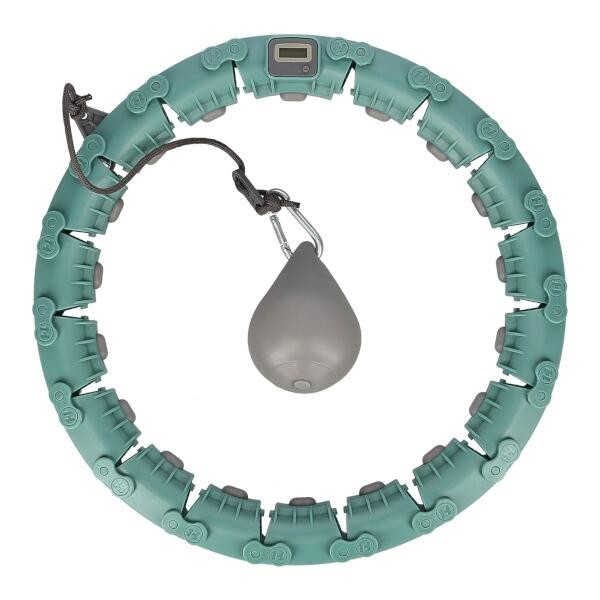 HMS Masážní hula hoop Home FH03 se závažím a počítadlem zelená