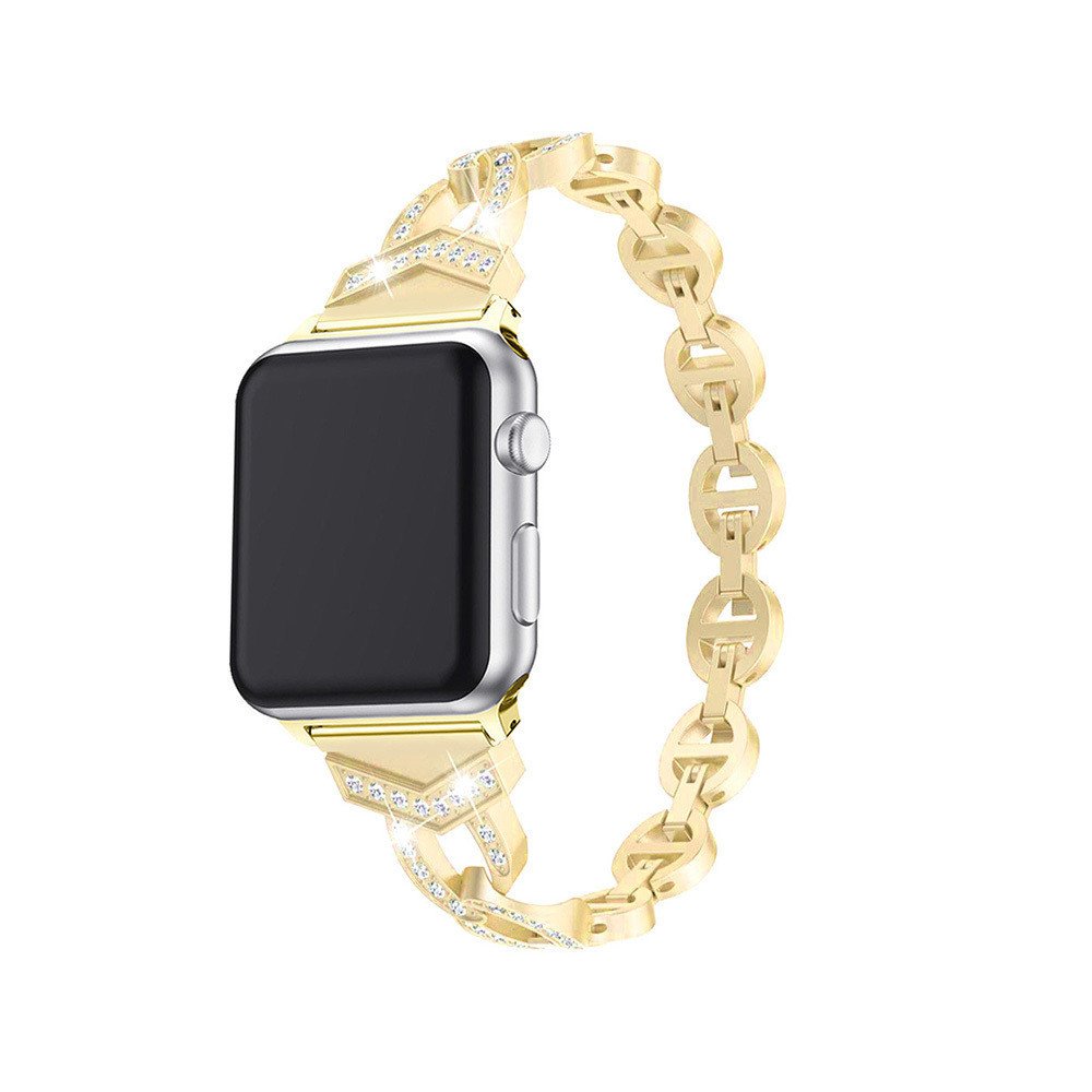 Case4mobile Řemínek Crystal pro Apple Watch 38/40/41mm - zlatý