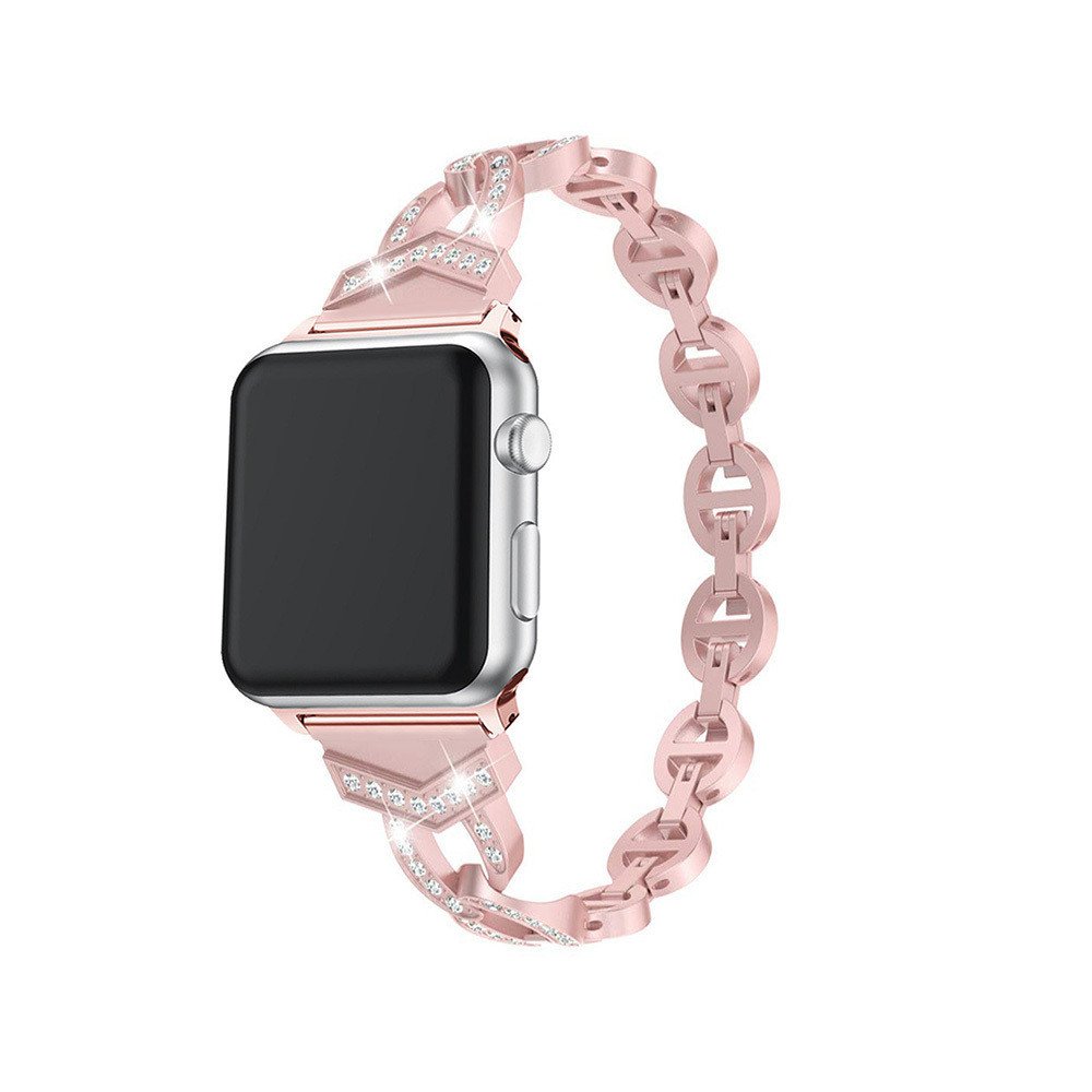 Case4mobile Řemínek Crystal pro Apple Watch 42/44/45/49 mm - růžový