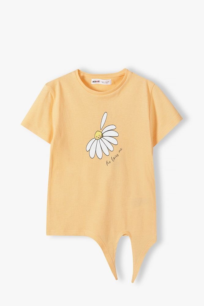 Tričko dívčí s krátkým rukávem zavazovací, Minoti, 14tee 33, Holka - 104/110 | 4/5let