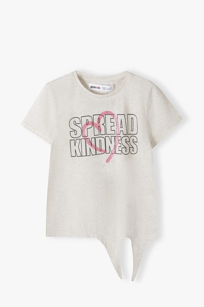 Tričko dívčí s krátkým rukávem zavazovací, Minoti, 14tee 36, Holka - 128/134 | 8/9let