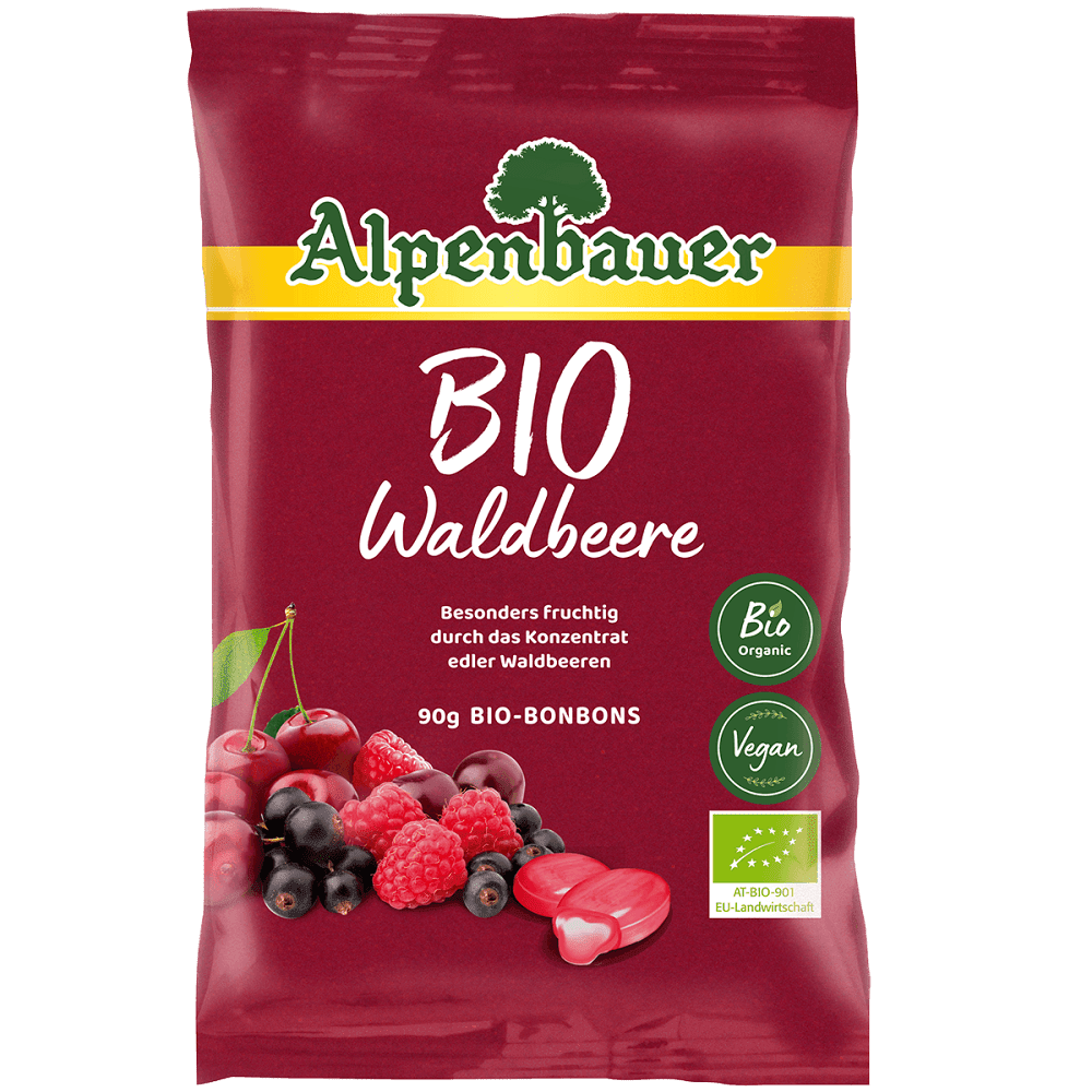 ALPENBAUER Přírodní bonbóny lesní plody BIO 90 g