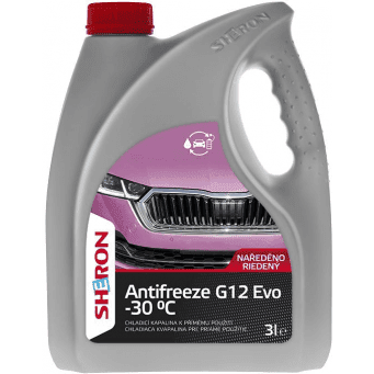 SHERON Antifreeze G12 Evo -30 °C 3 lt SHERON 1014146 8595642005329