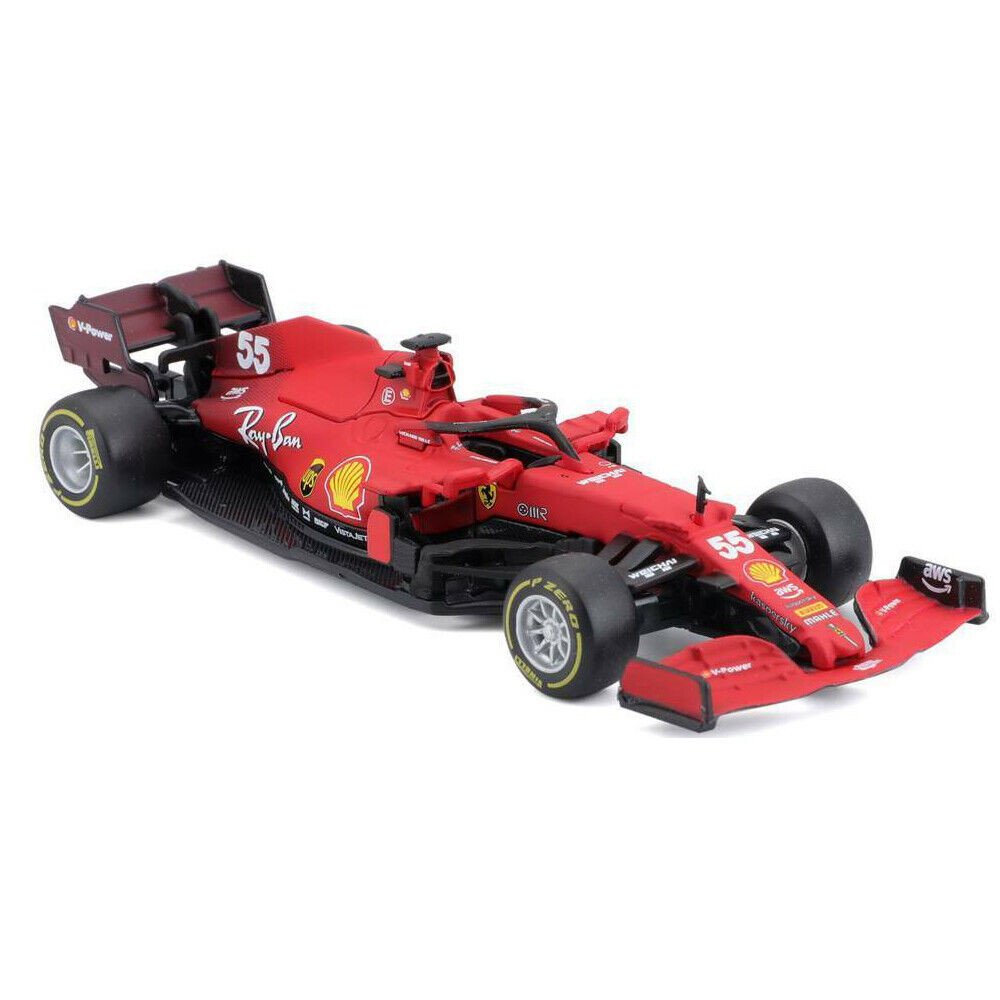 Bburago | Formule 1 - 1/43 2021 Ferrari Scuderia SF21 #55 Carlos Sainz