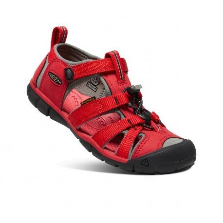 Keen Seacamp II CNX Youth racing red/gargoyle dětské outdoorové sandály i do vody 32/33 EUR