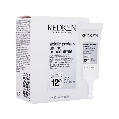 Redken Acidic Protein Amino Concentrate 10x10 ml obnovující sérum na poškozené vlasy pro ženy