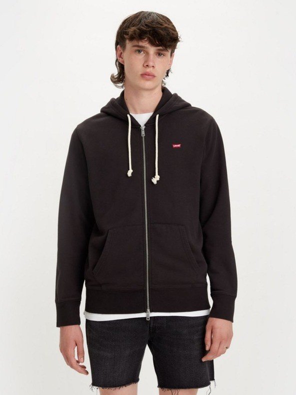 Levi's® New Original Zip Up Meteorite Mikina Černá