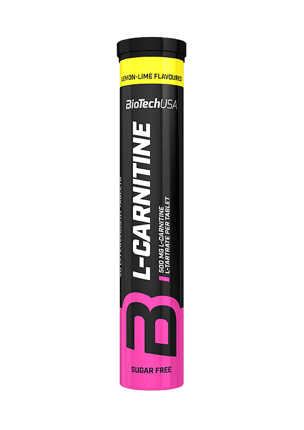BioTech L-Carnitine 500 20 tbl lemon lime (šumivé)