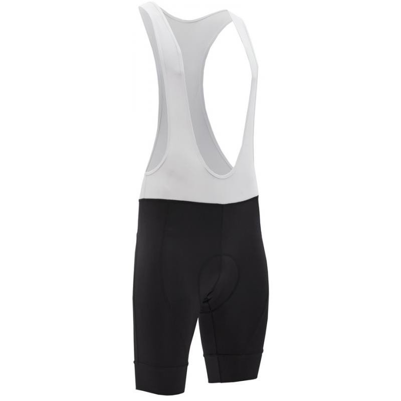 Kraťasy Silvini Fortore Bib MP2228 - pánské, elastické, lacl, s vložkou, černá-bílá - velikost 2XL