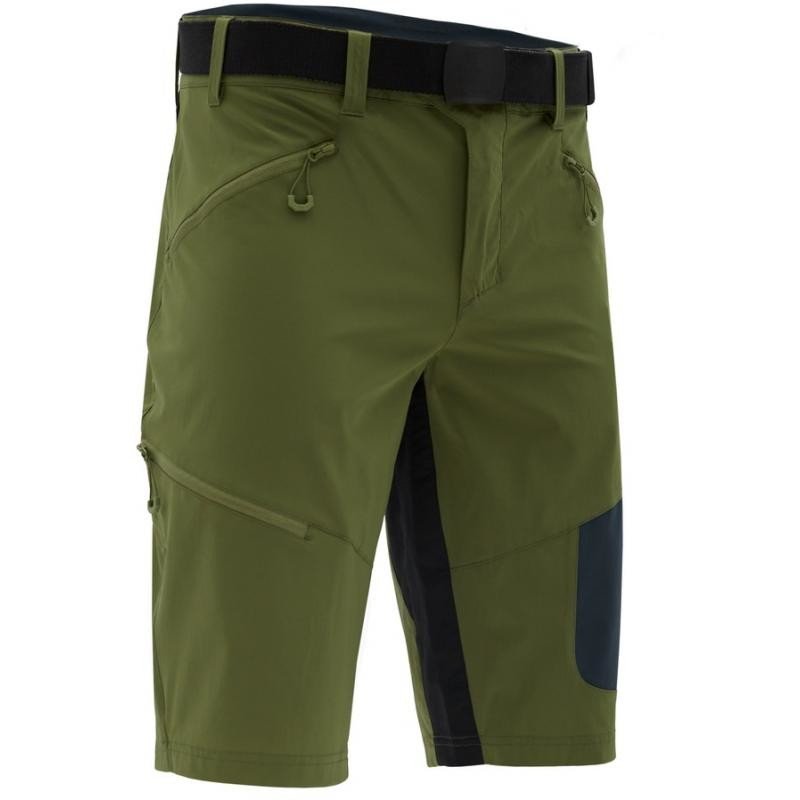 Kraťasy Silvini Rango Pro MP2225 - pánské, volné, olivová-oceánská modrozelená - velikost 2XL