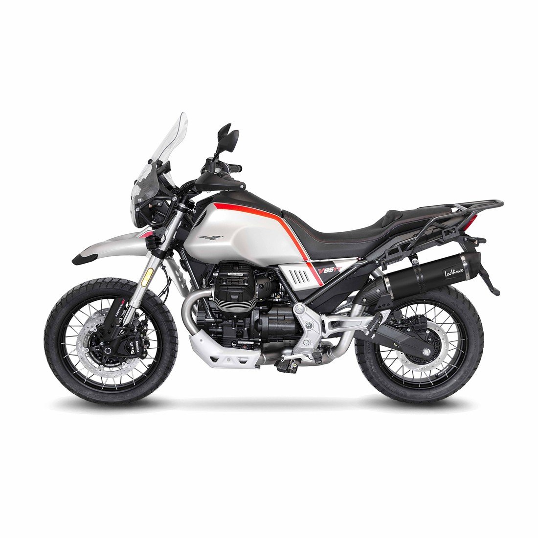 LeoVince 14348EB LV One Evo Black MOTO GUZZI V85 TT (19-22)