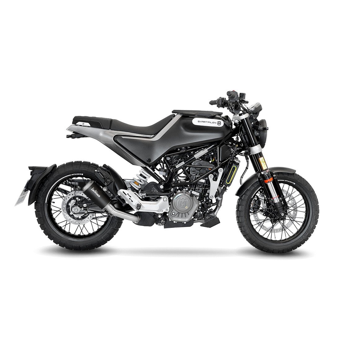 LeoVince 15242B LV-10 Black Husqvarna Svartpilen / Vitpilen 125 / 401 (20-22)