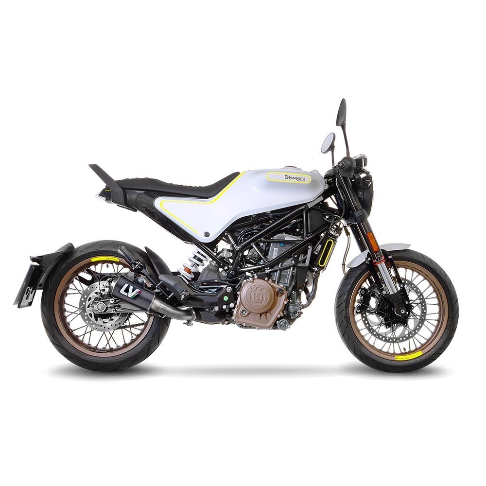 LeoVince 15219C LV-10 Carbon Husqvarna Svartpilen / Vitplien 401 (18-19)