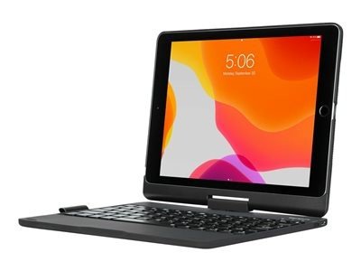 Targus VersaType - Klávesnice a pouzdro - podsvícení - bezdrátový - Bluetooth 5.1 - QWERTZ - německá - černá klávesnice, černá pouzdro - B2B - pro Apple 10.2-inch iPad; 10.5-inch iPad Air (třetí generace); 10.5-inch iPad Pro