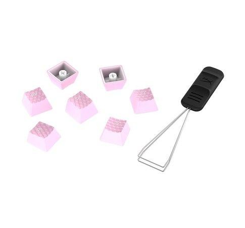 HP HyperX Rubber Keycaps - Gaming Accessory Kit - Pink (US Layout), 519U0AA#ABA