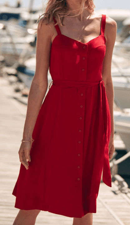 Červené šaty Sosandar, velikost XS