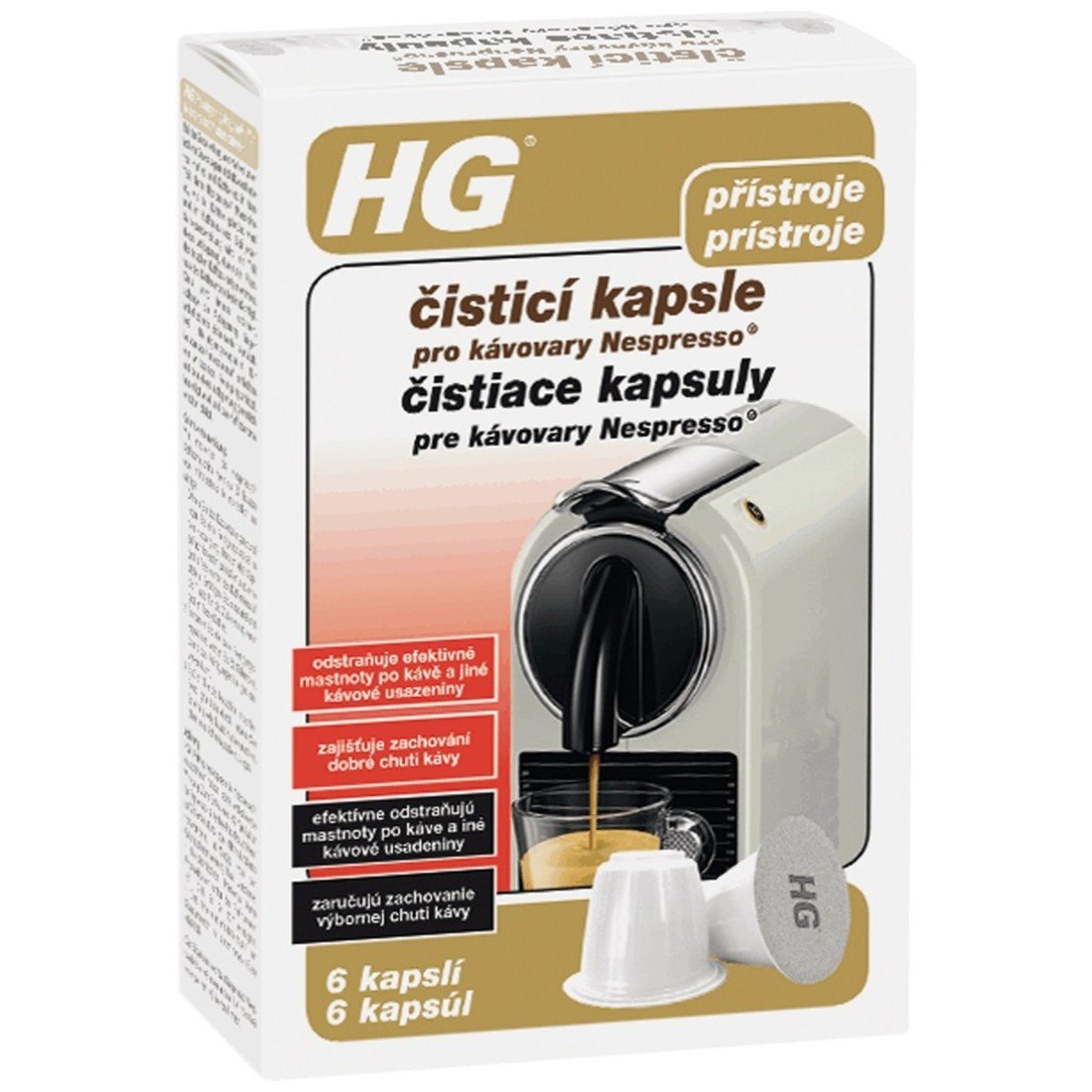 HG čisticí kapsle pro kávovary Nespresso® HGKPKN