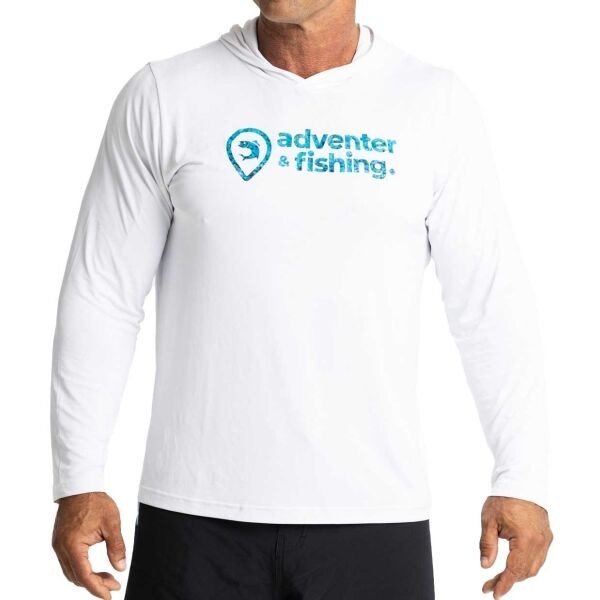 ADVENTER & FISHING Pánské funkční hooded UV tričko Pánské funkční hooded UV tričko, bílá, velikost L