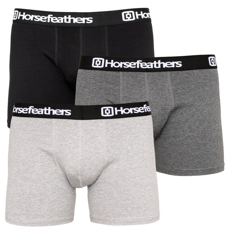 3PACK pánské boxerky Horsefeathers vícebarevné (AM067D) M