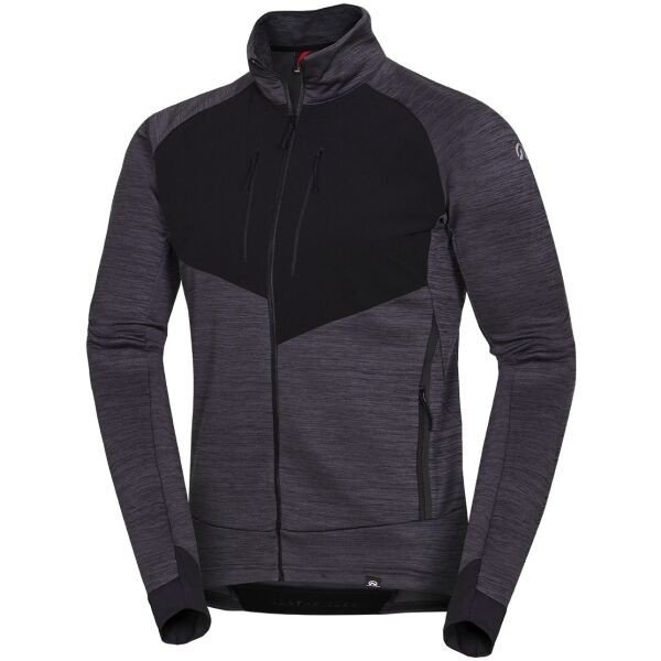 Northfinder Pánská fleecová mikina Pánská fleecová mikina, tmavě šedá, velikost L