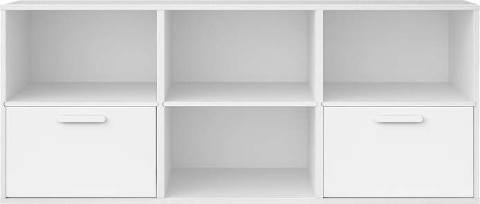 Bílá nízká komoda 134x56 cm Keep by Hammel - Hammel Furniture