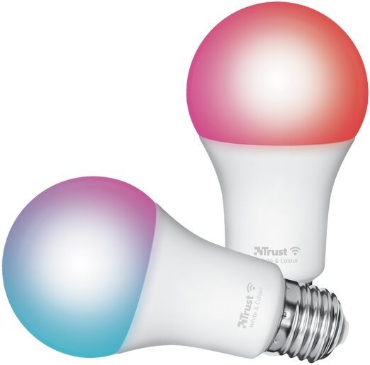 TRUST Smart WiFi LED RGB&white ambience Bulb E27 - barevná / 2ks (71294)