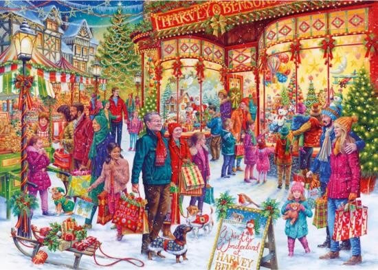 GIBSONS Puzzle Limitovaná vánoční edice: Zimní říše zázraků 1000 dílků