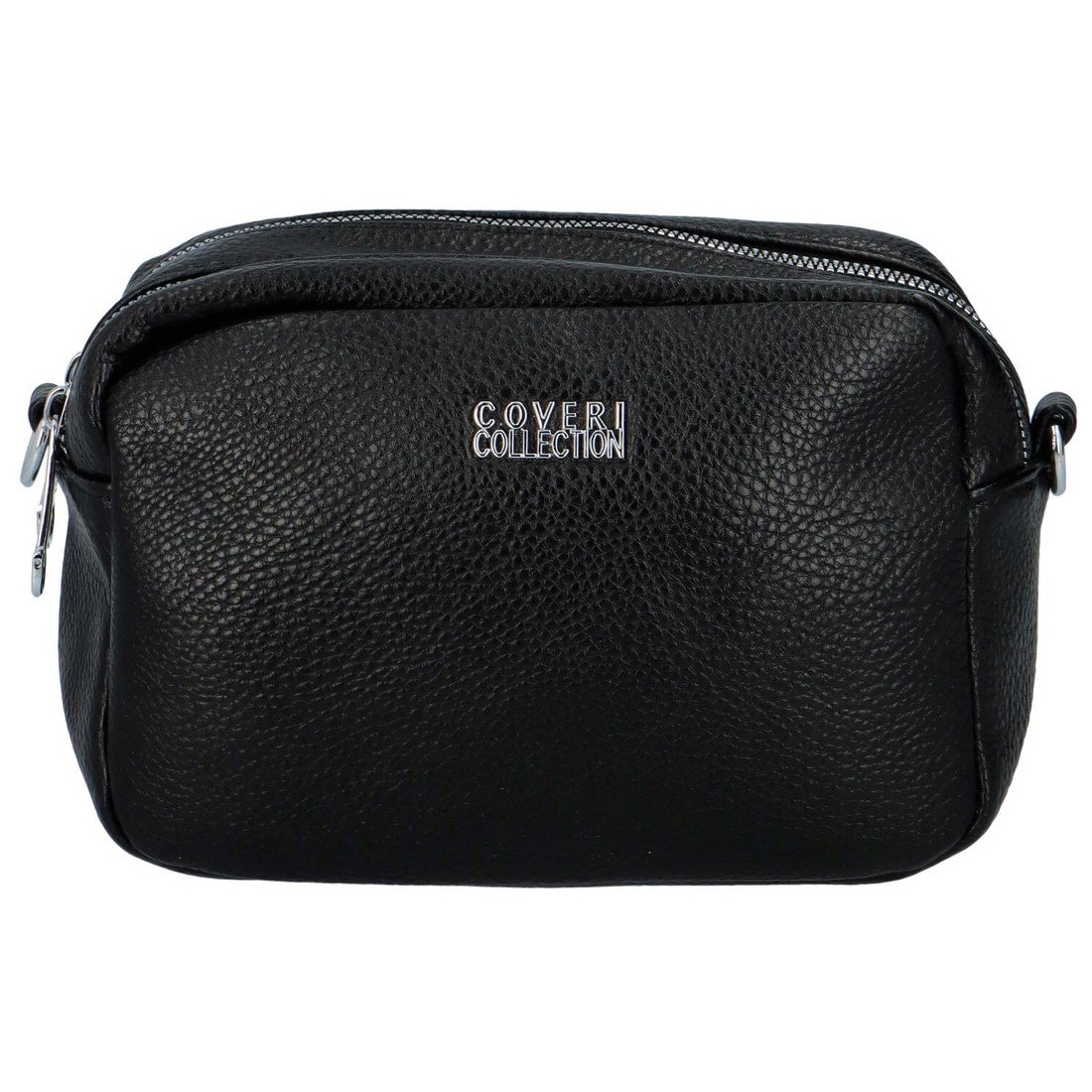 Jednoduchá malá dámská koženková crossbody Abalo, černá