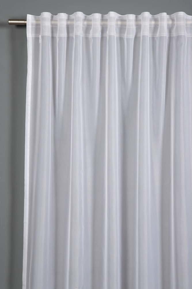 Bílá záclona 175x600 cm Voile Uni - Gardinia