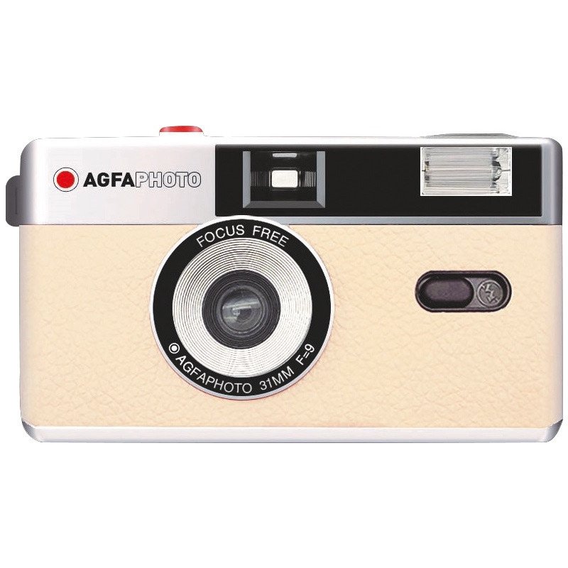 AGFAPHOTO fotoaparát s bleskem 31 mm f/9 béžový
