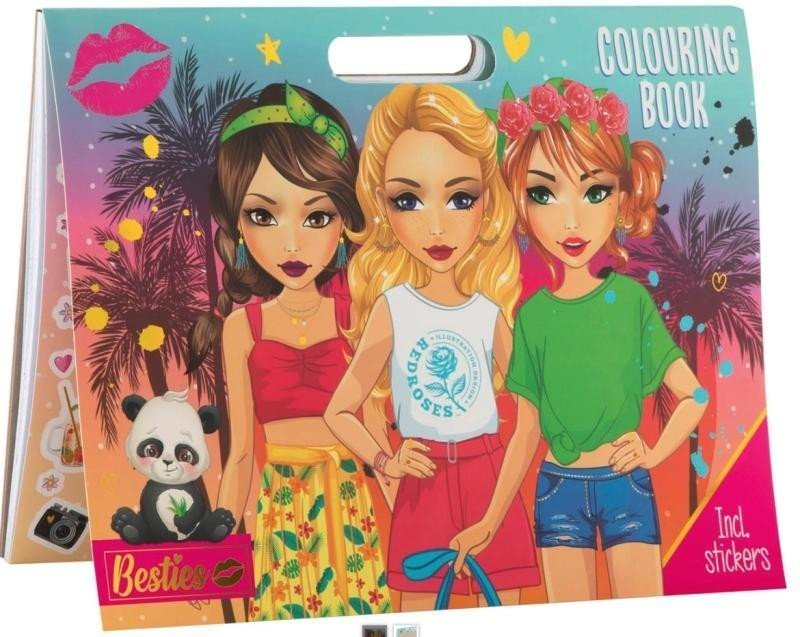 Omalovánky Besties + samolepky