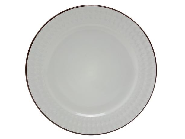 HIT Keramický jídelní talíř ROMA 28cm bílý