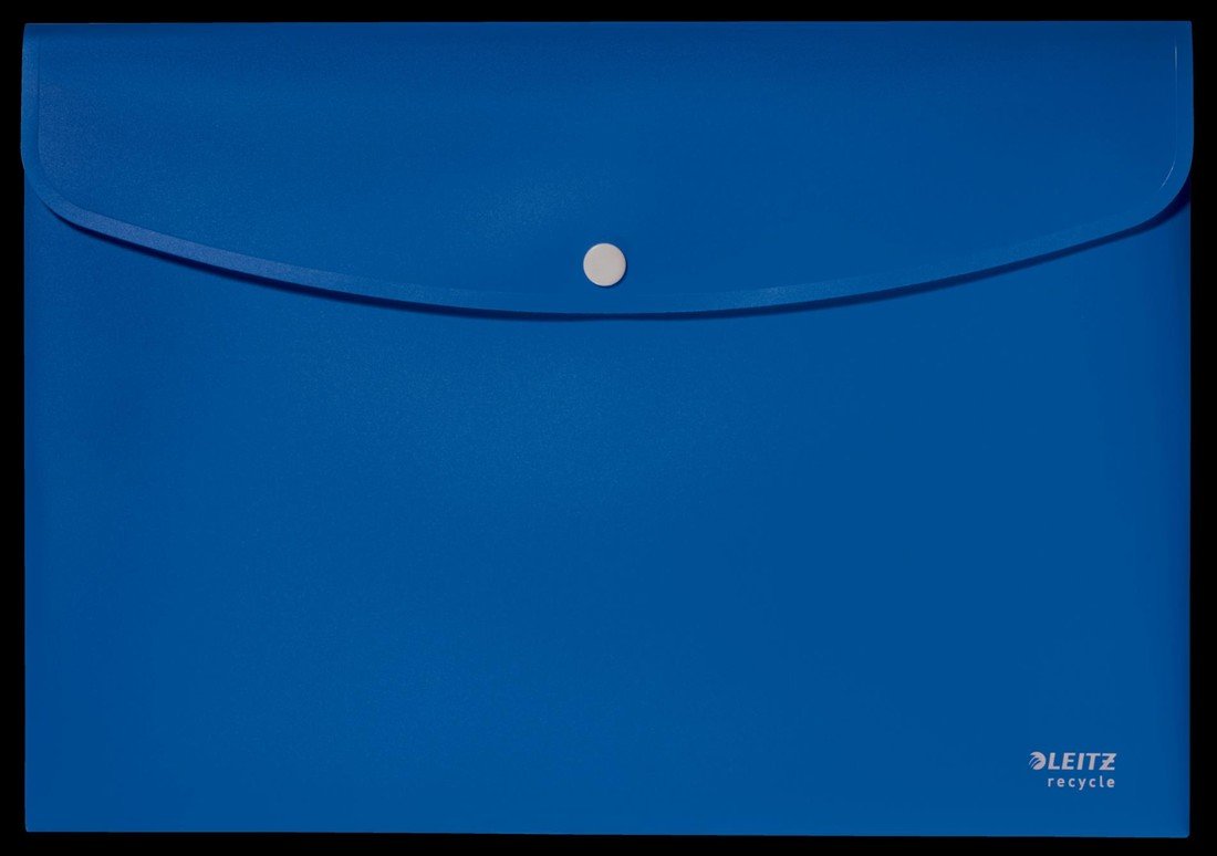 Zakládací pouzdro s drukem Leitz RECYCLE - A4, ekologické, modré