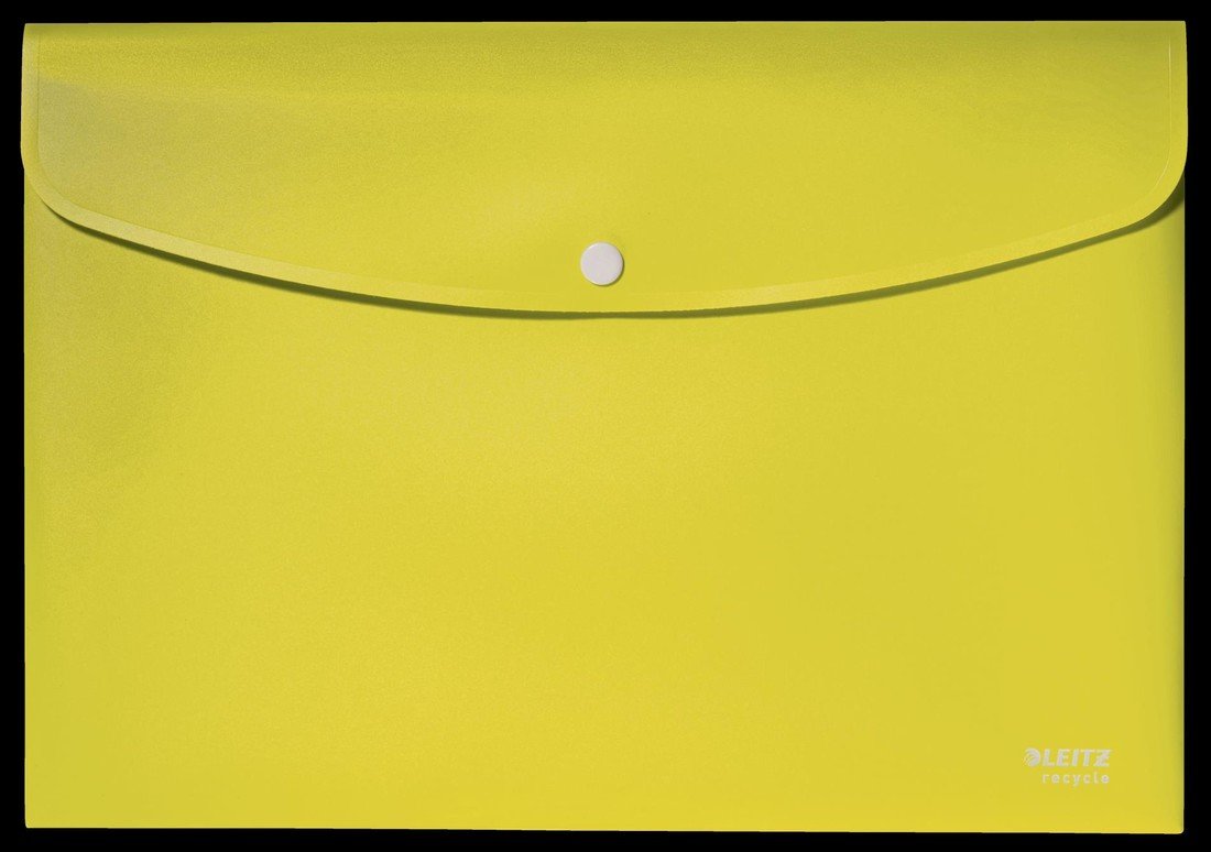 Zakládací pouzdro s drukem Leitz RECYCLE - A4, ekologické, žluté