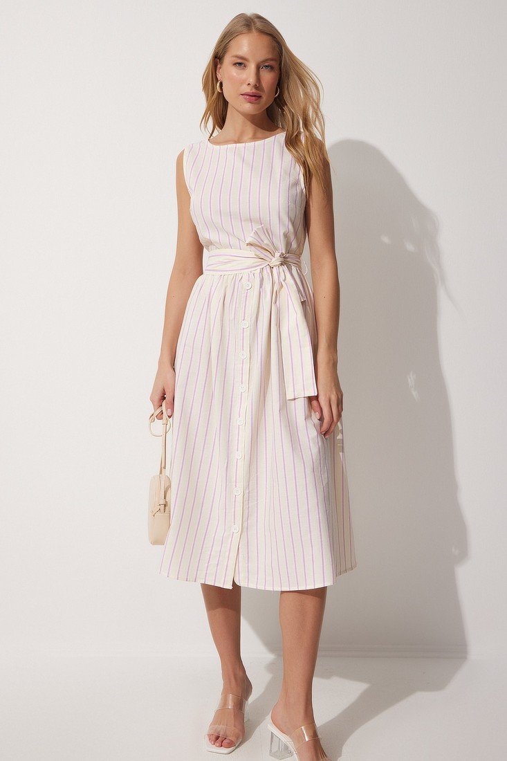 Happiness İstanbul Dress - Beige - A-line