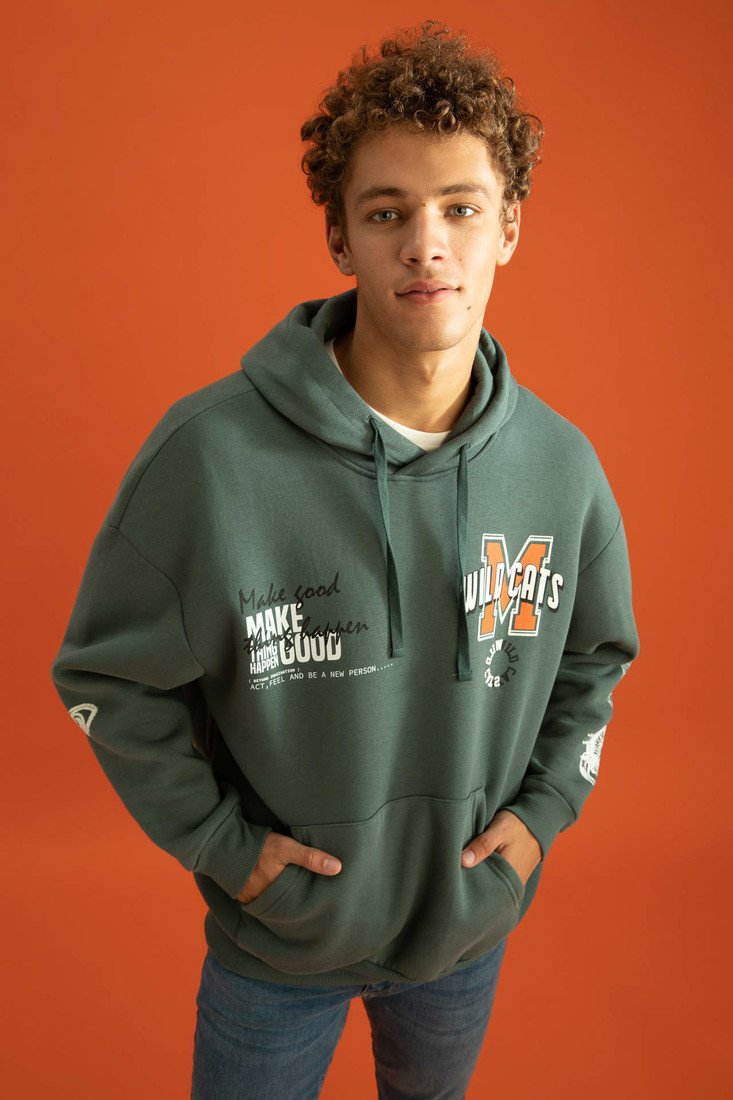 DEFACTO Oversize Fit Long Sleeve Sweatshirt