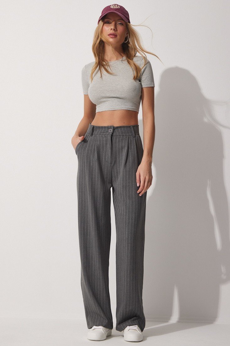 Happiness İstanbul Pants - Gray - Straight