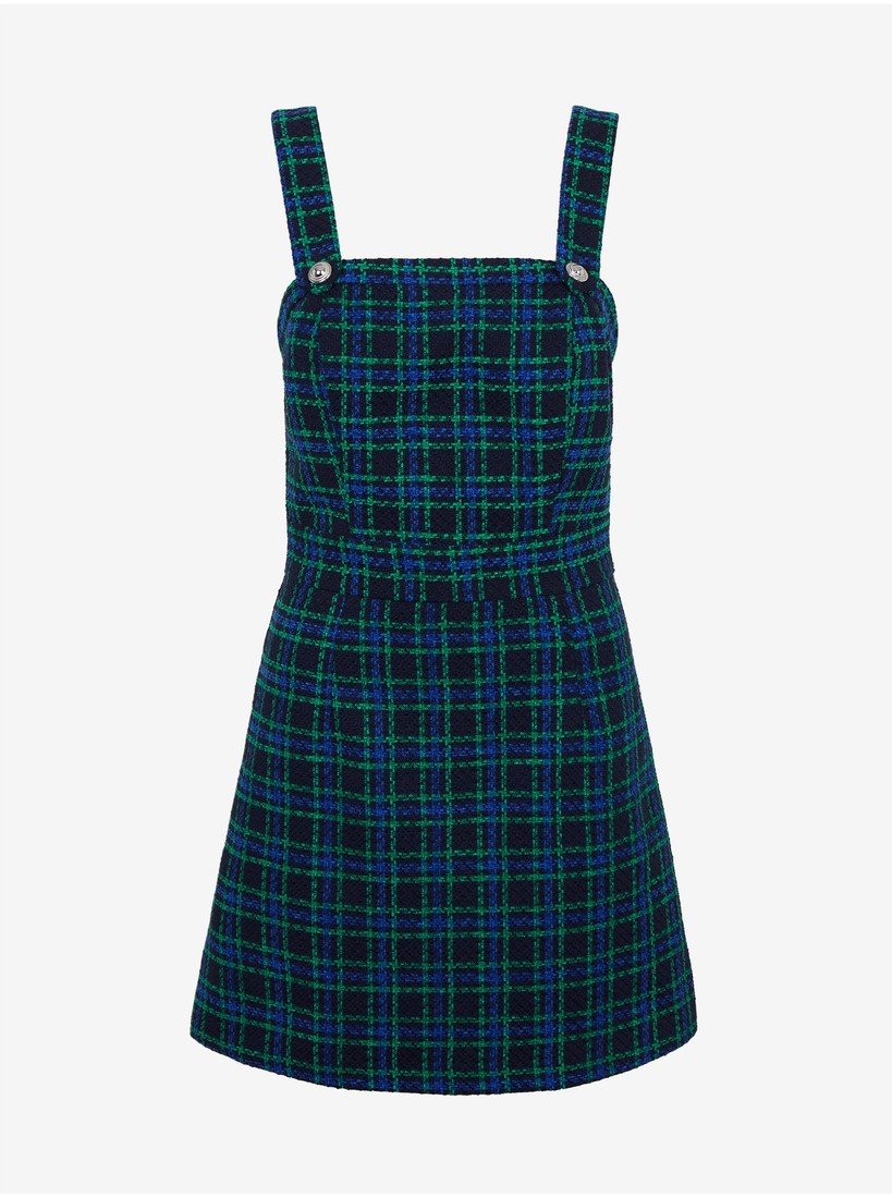 Orsay Tmavě modré dámské kostkované šaty - Dámské